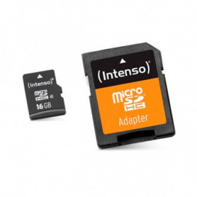 Carte Mémoire Micro SD avec Adaptateur INTENSO 3413470 16 GB Cours 10 17,99 €