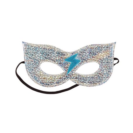 Masque Super Hero argent - 1 piece