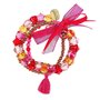 Bracelet Anemoon rose rouge