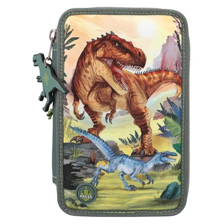 Dino World - Trousse 3 compartiments