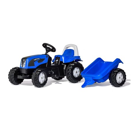 Rolly Toys Tracteur a Pedales + Remorque rollyKid Landini