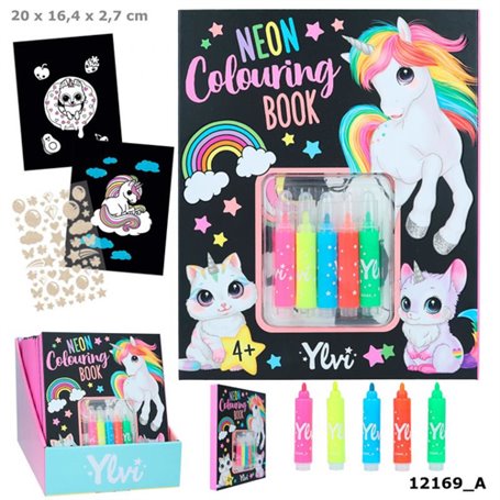 Ylvi Kit de coloriage Fluo - Livre