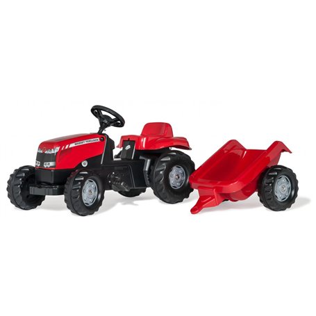 Rolly Toys Tracteur a Pedales + Remorque rollyKid MF