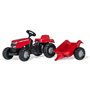 Rolly Toys Tracteur a Pedales + Remorque rollyKid MF