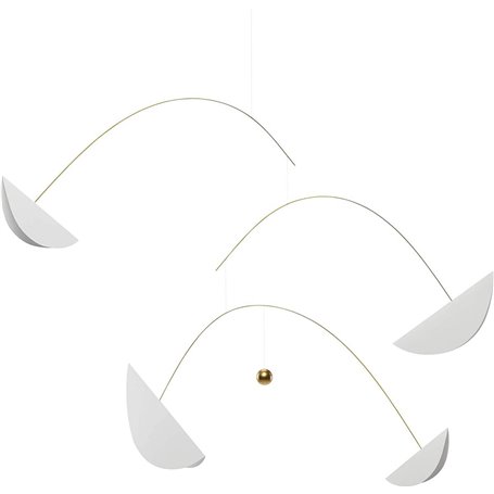 Flensted Mobiles Life & Thread  205cm blanc et or