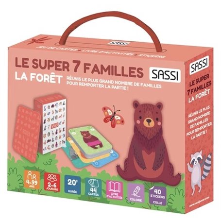 Valisette jeux de 7 familles la foret avec activites