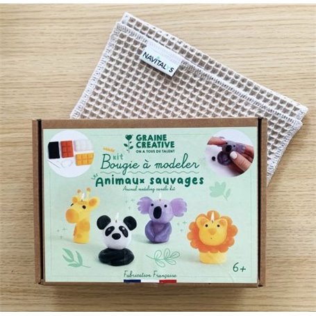 Kit bougies a modeler - Animaux sauvages