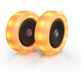 BERG Nexo Roues pour trottinette 120x40mm LED Orange