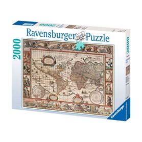 2000 Pcs Mappemonde 1650 Carte