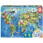 Puzzle 150 pcs - Mappemonde dinosaures