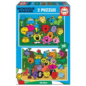 Puzzle 2 x 20 - Monsieur Madame