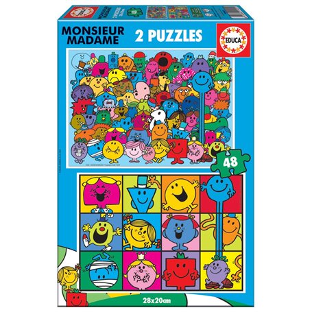 Puzzle 2 x 48 Monsieur madame