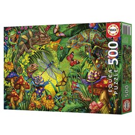 Puzzle 500 pcs - Foret coloree