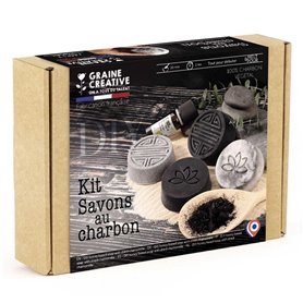 Kit de creation savon au charbon DIY