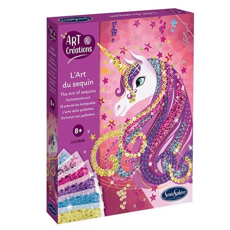 L art du sequin - Licorne - Art et creations