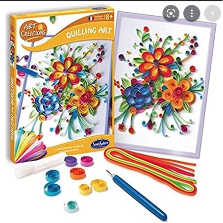 Art et creations quilling art Au coeur des fleurs