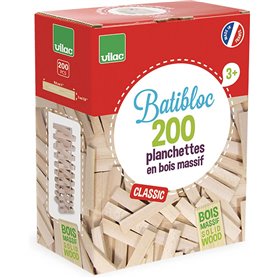 Batibloc classic 200 planchettes en bois Vilac