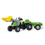 Rolly Toys Tracteur a pedales + remorque rollyKid-X