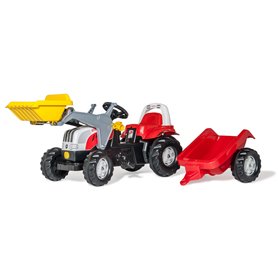 Rolly Toys Tracteur a pedales + remorque rollyKid Steyr 6165 CVT