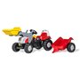 Rolly Toys Tracteur a pedales + remorque rollyKid Steyr 6165 CVT