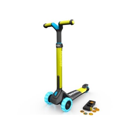 BERG Nexo trottinette pliable Vert citron-Roues LED et jeu magnétique