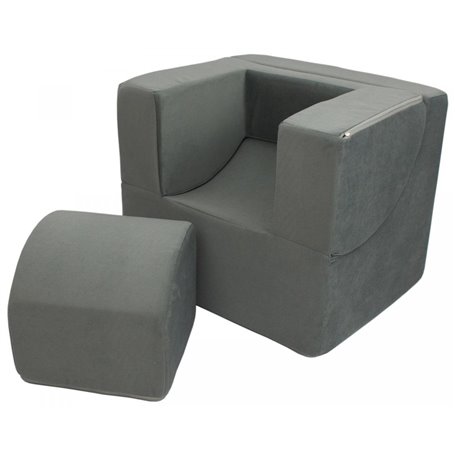 Petit siège pliable junior gris