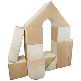 Set de 11 blocs en mousse pour le jeu blanc