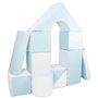 Set de 11 blocs en mousse pour le jeu blanc