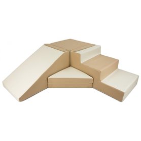 Set de 4 blocs en mousse pour le jeu blanc