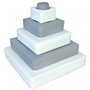 Pyramide- lot de 6 gros blocs blanc