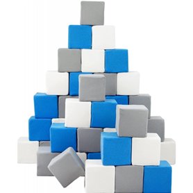 Pyramide - lot de 45 grand blocs - blanc