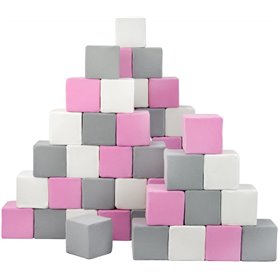 Pyramide - lot de 45 grand blocs - blanc