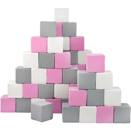 Pyramide - lot de 45 grand blocs - blanc