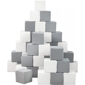 Pyramide - lot de 45 grand blocs - blanc