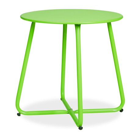 Table ronde métal - couleur vert