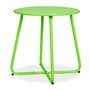 Table ronde métal - couleur vert