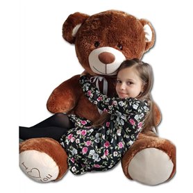 Nounours en peluche énorme Teddy Bear 75+85 marron