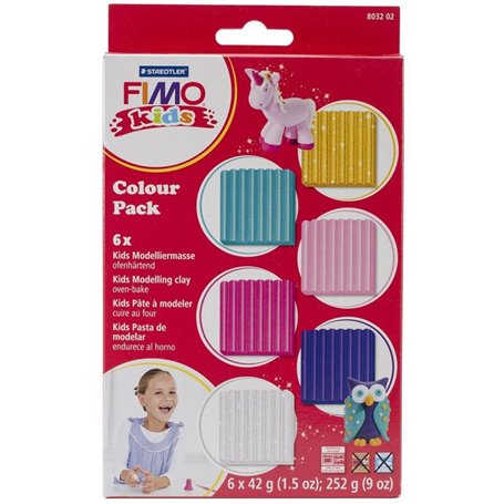 Fimo kids 6 pains couleurs fille