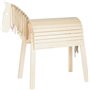 Cheval de jardin bois massif naturel