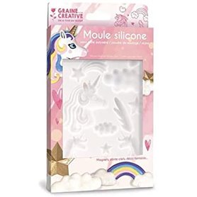 Moule en silicone 20x13 cm licorne