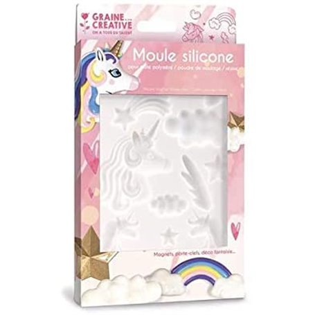 Moule en silicone 20x13 cm licorne