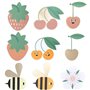 Set de cartes et enveloppes - Just bees Fruits et flowers