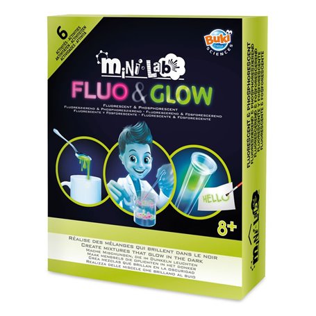 Mini lab fluo & glow - Coffret 6 experiences