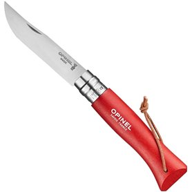 Couteau Opinel Baroudeur Colorama - N8 Rouge