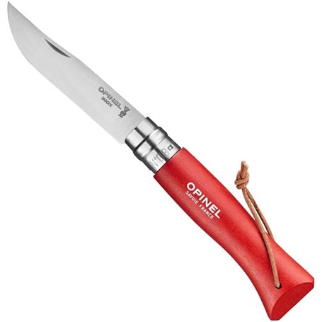 Couteau Opinel Baroudeur Colorama - N8 Rouge