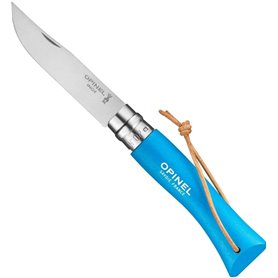 Couteau Opinel Baroudeur Colorama - N7 bleu cyan