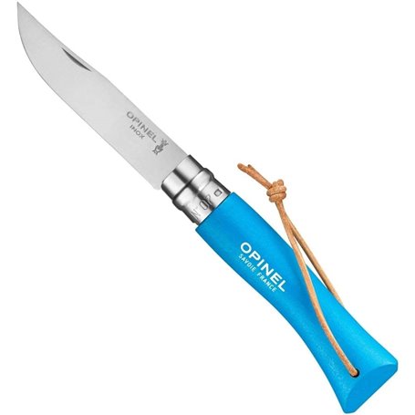 Couteau Opinel Baroudeur Colorama - N7 bleu cyan