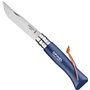 Couteau Opinel Baroudeur Colorama - N8 Bleu foncé