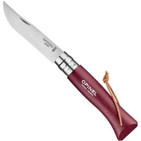 Couteau Opinel Baroudeur Colorama - N8 Grenat