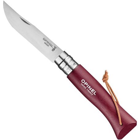 Couteau Opinel Baroudeur Colorama - N8 Grenat